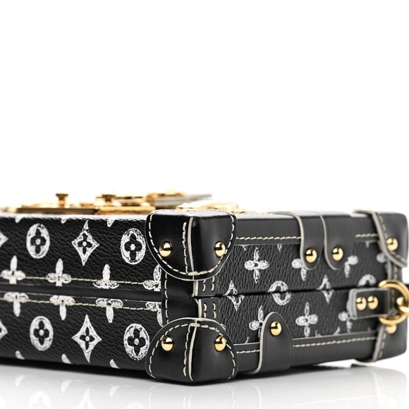 ❌❌ LOUIS VUITTON Catogram Petite Malle b&w Trunk Crossbody Bag Grace Coddington - Picture 9 of 10